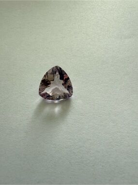 Amethyst Faceted Trillion Pinkish Lavender Gemstone